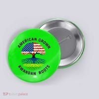 American Grown Rwandan Roots Button thumb 0