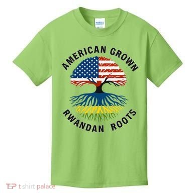 American Grown Rwandan Roots Kids T-Shirt