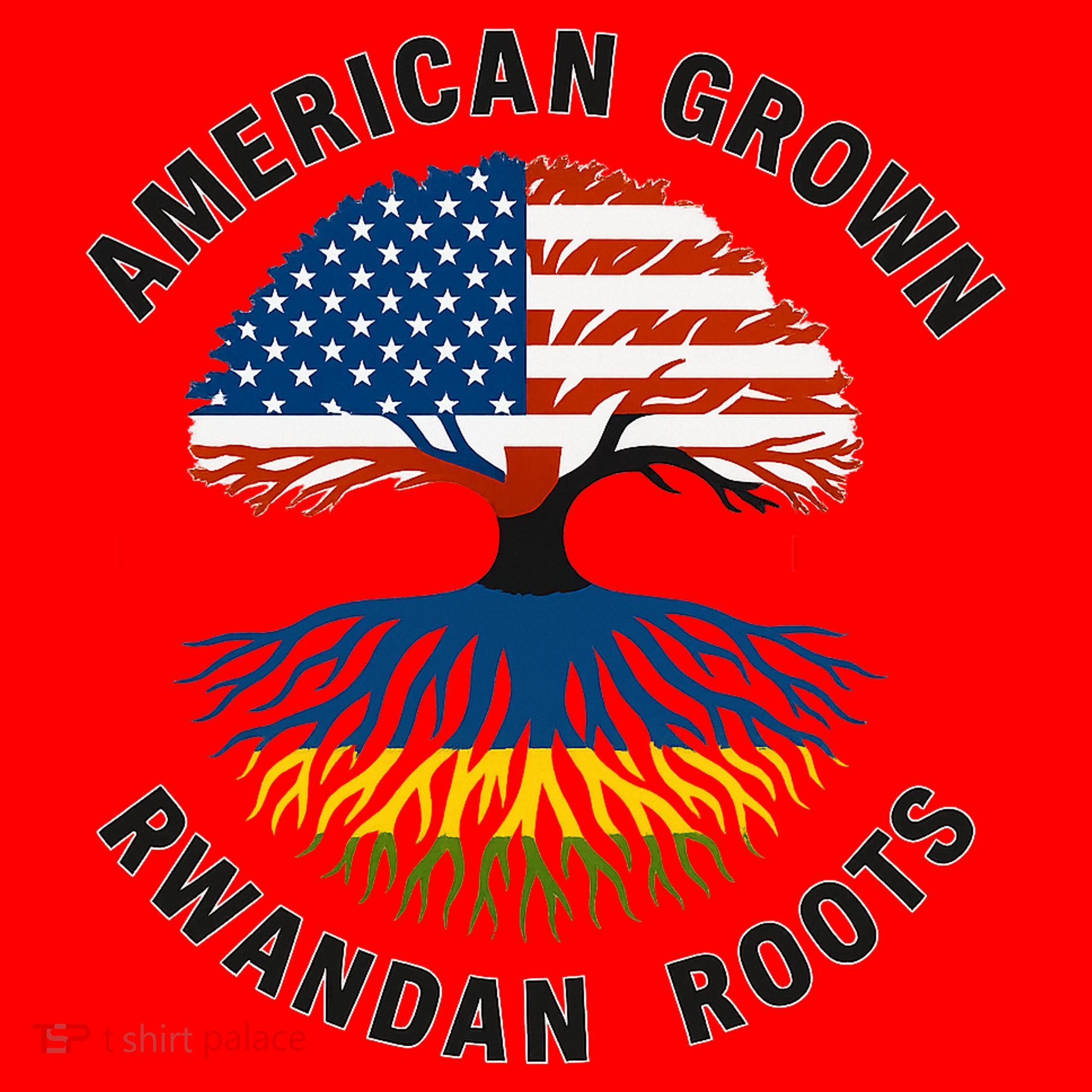 American Grown Rwandan Roots Santa Hat