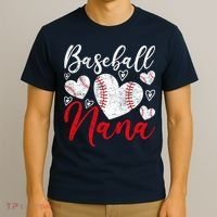 American Game Retired Baseball Nana Grandmother Baseball T-Shirt thumb 3