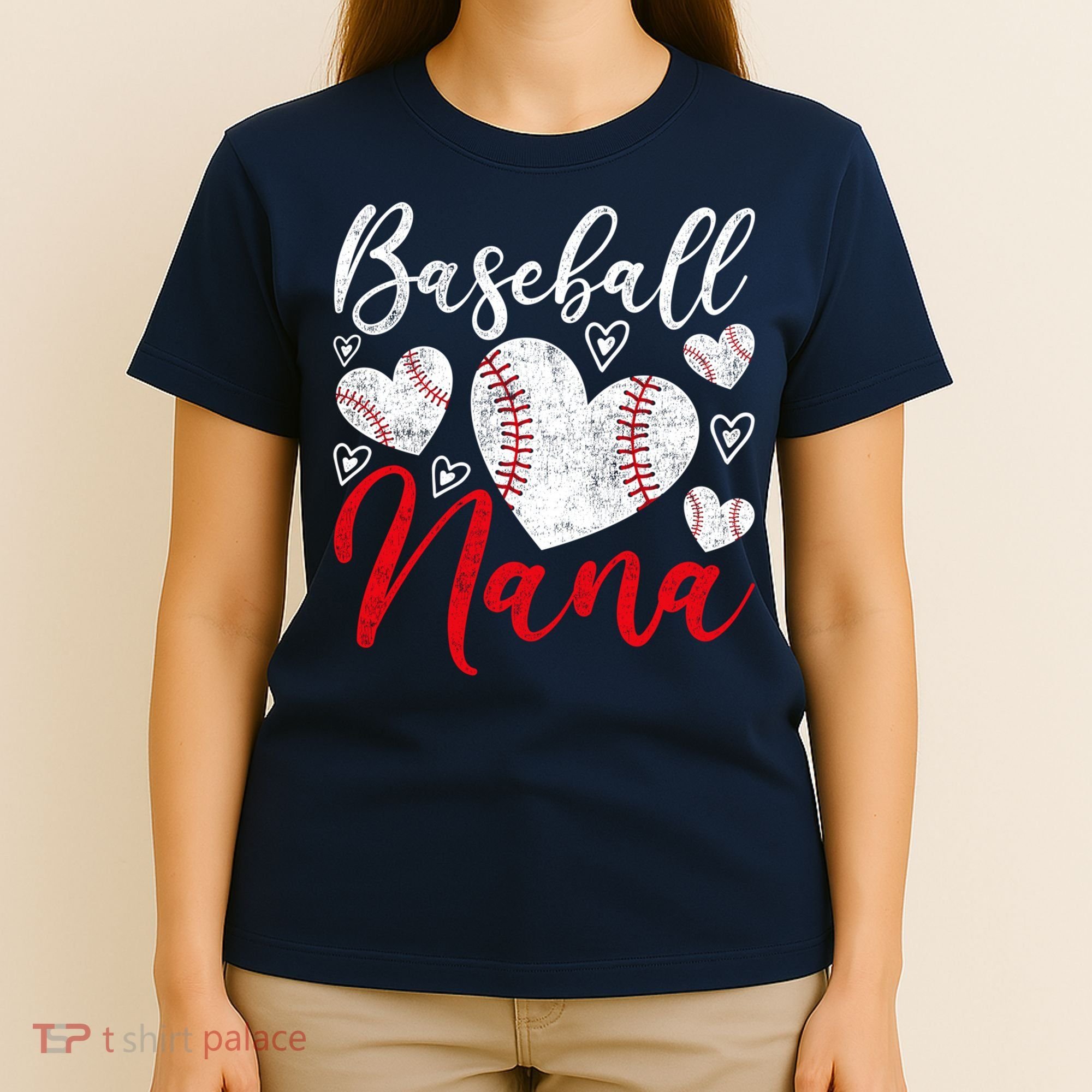 American Game Retired Baseball Nana Grandmother Baseball T-Shirt