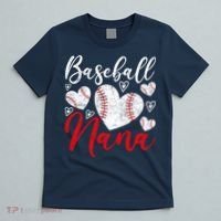 American Game Retired Baseball Nana Grandmother Baseball T-Shirt thumb 5
