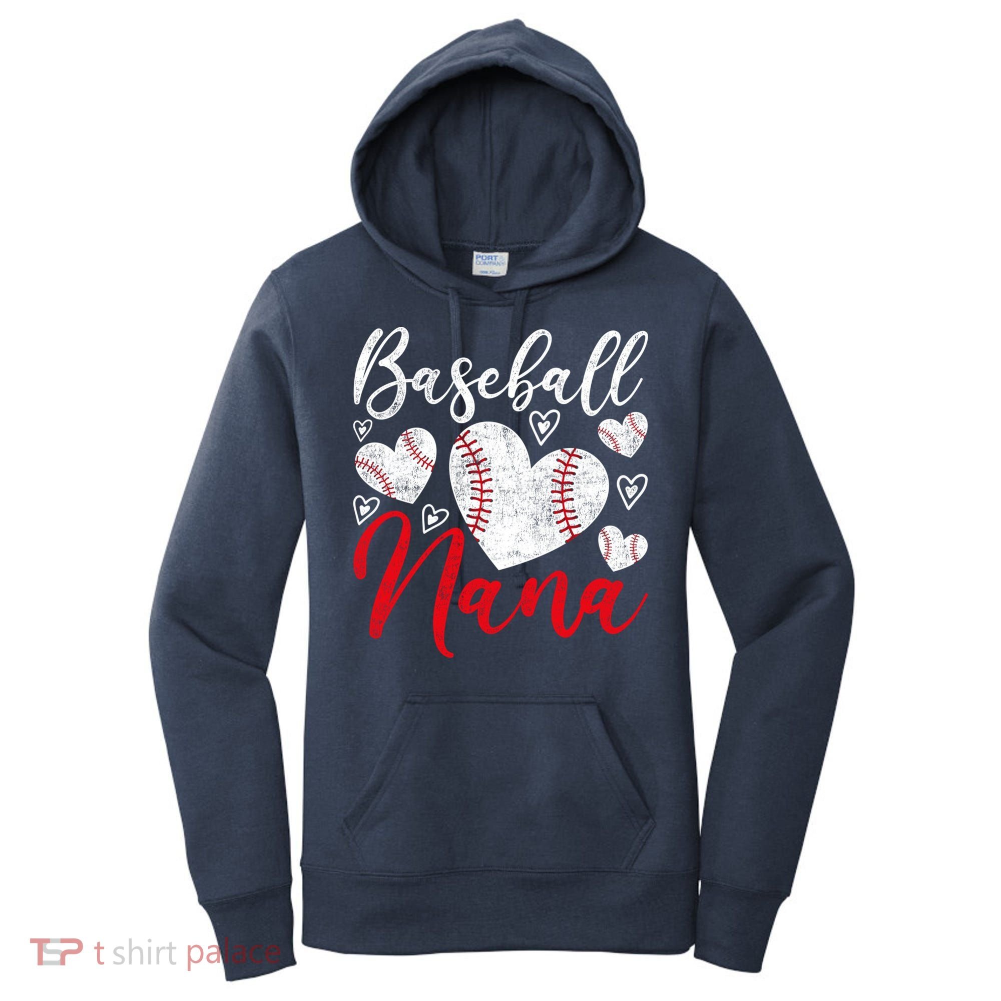 American Game Retired Baseball Nana Grandmother Baseball Women's Hoodie