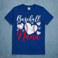 American Game Retired Baseball Nana Grandmother Baseball Mother's Day T-Shirt thumb 5