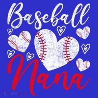American Game Retired Baseball Nana Grandmother Baseball Mother's Day T-Shirt thumb 7