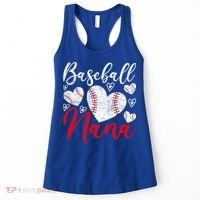 American Game Retired Baseball Nana Grandmother Baseball Mother's Day Women's Tank Top thumb 0