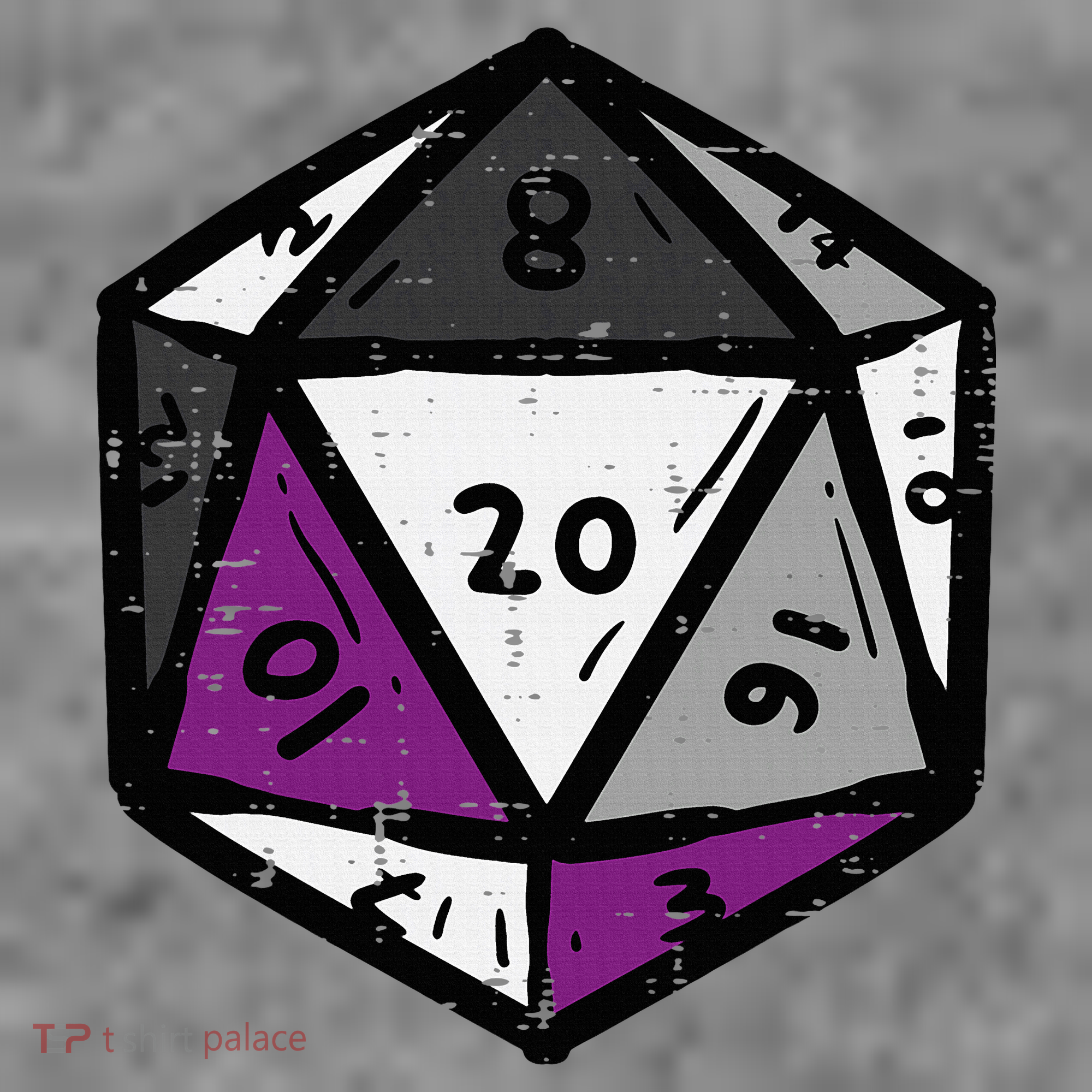 Asexual Gamer Rpg Dice Ace Pride Flag Lgbtq Hooded Wearable Blanket