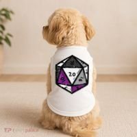 Asexual Gamer Rpg Dice Ace Pride Flag Lgbtq Doggie Tank thumb 2