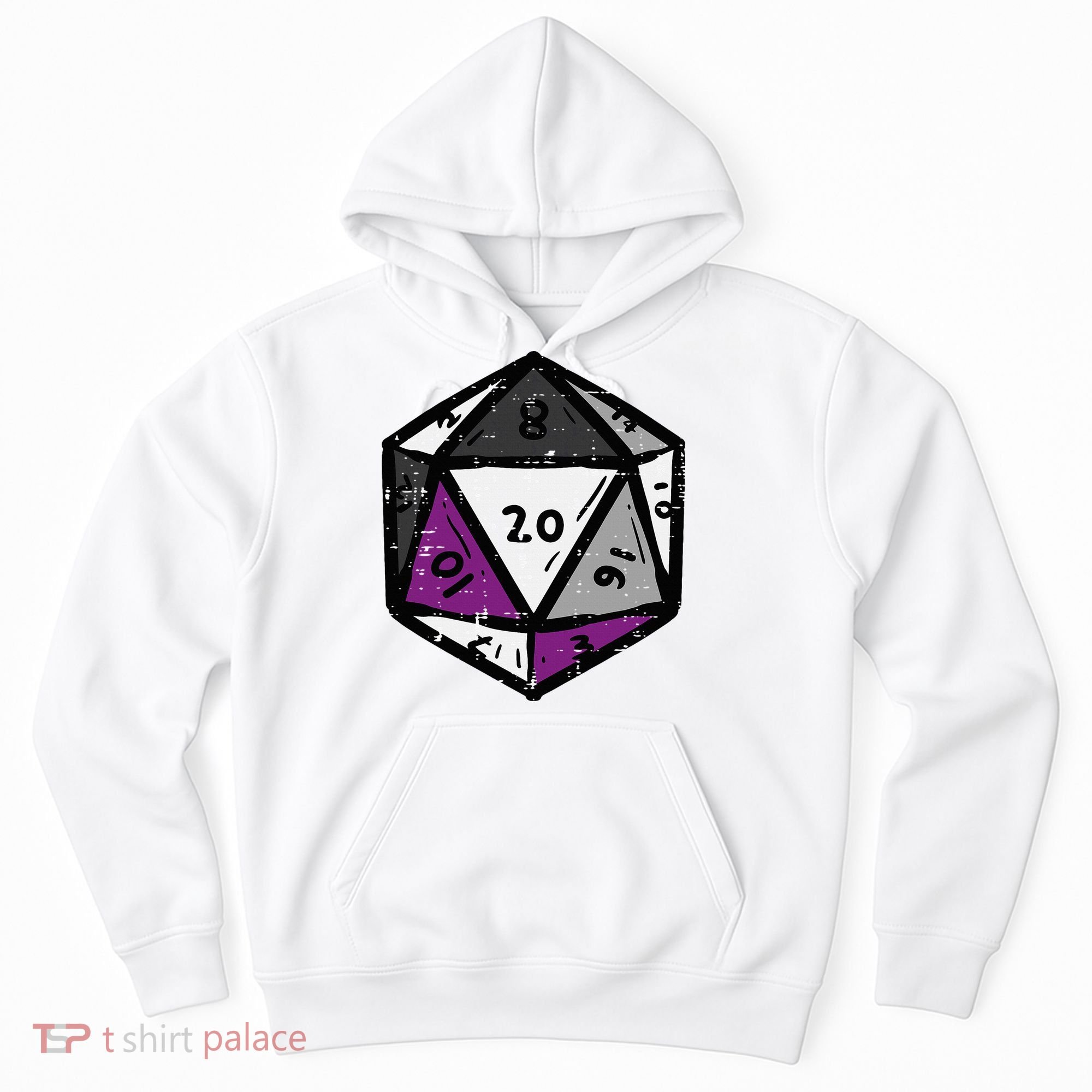 Asexual Gamer Rpg Dice Ace Pride Flag Lgbtq Hoodie