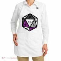 Asexual Gamer Rpg Dice Ace Pride Flag Lgbtq Apron thumb 2