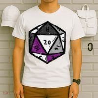 Asexual Gamer Rpg Dice Ace Pride Flag Lgbtq T-Shirt thumb 6