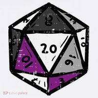 Asexual Gamer Rpg Dice Ace Pride Flag Lgbtq T-Shirt thumb 7