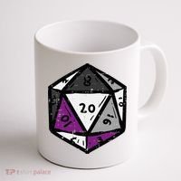 Asexual Gamer Rpg Dice Ace Pride Flag Lgbtq Coffee Mug thumb 1