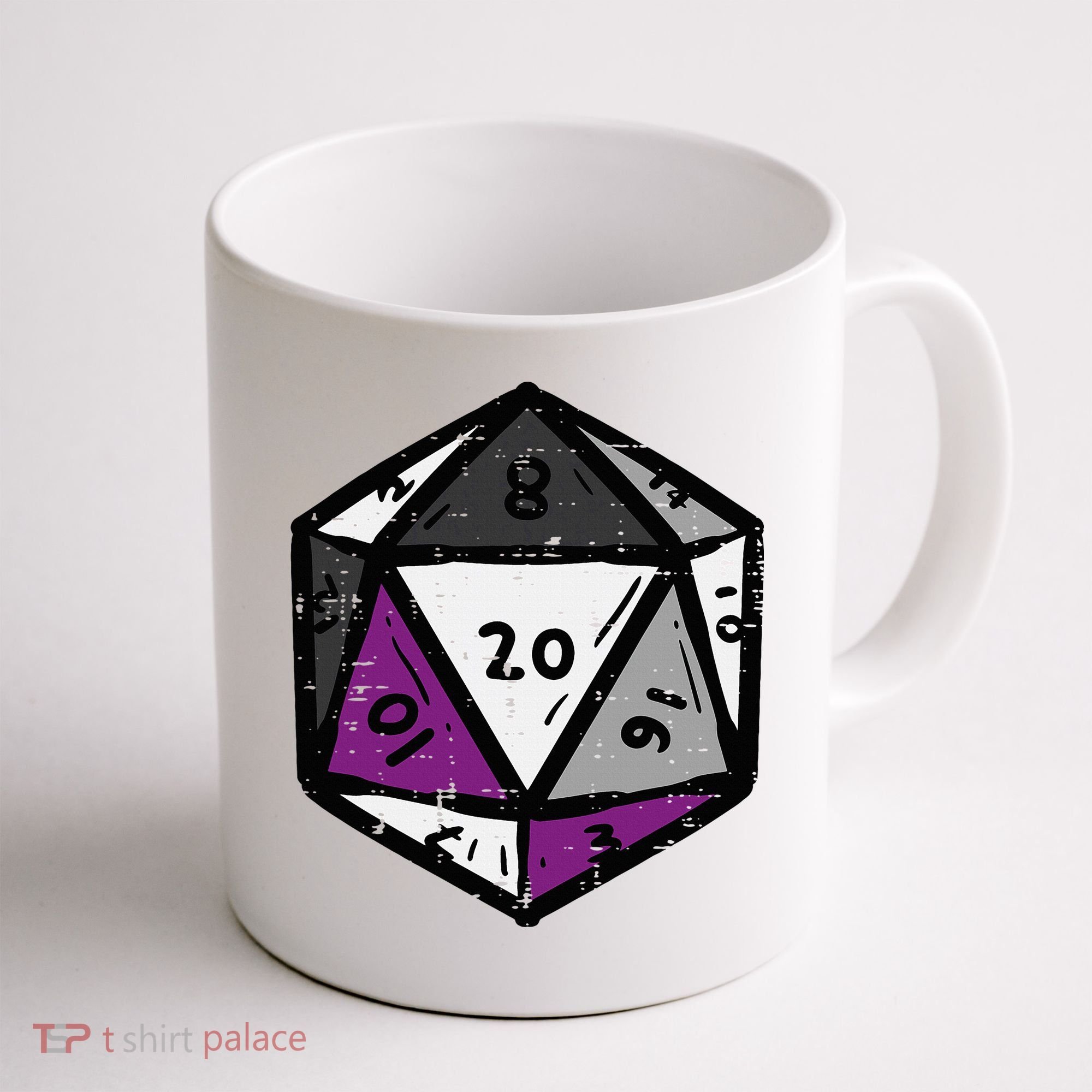 Asexual Gamer Rpg Dice Ace Pride Flag Lgbtq Coffee Mug