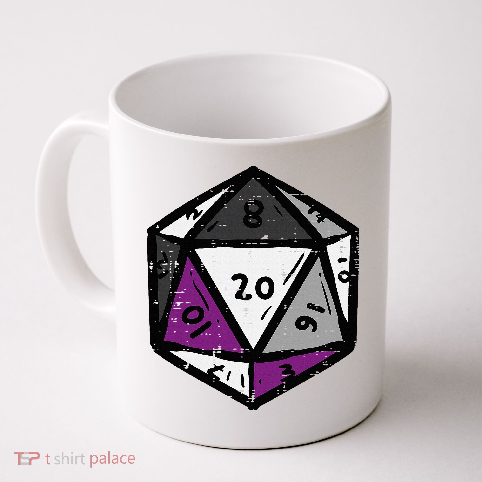Asexual Gamer Rpg Dice Ace Pride Flag Lgbtq Coffee Mug