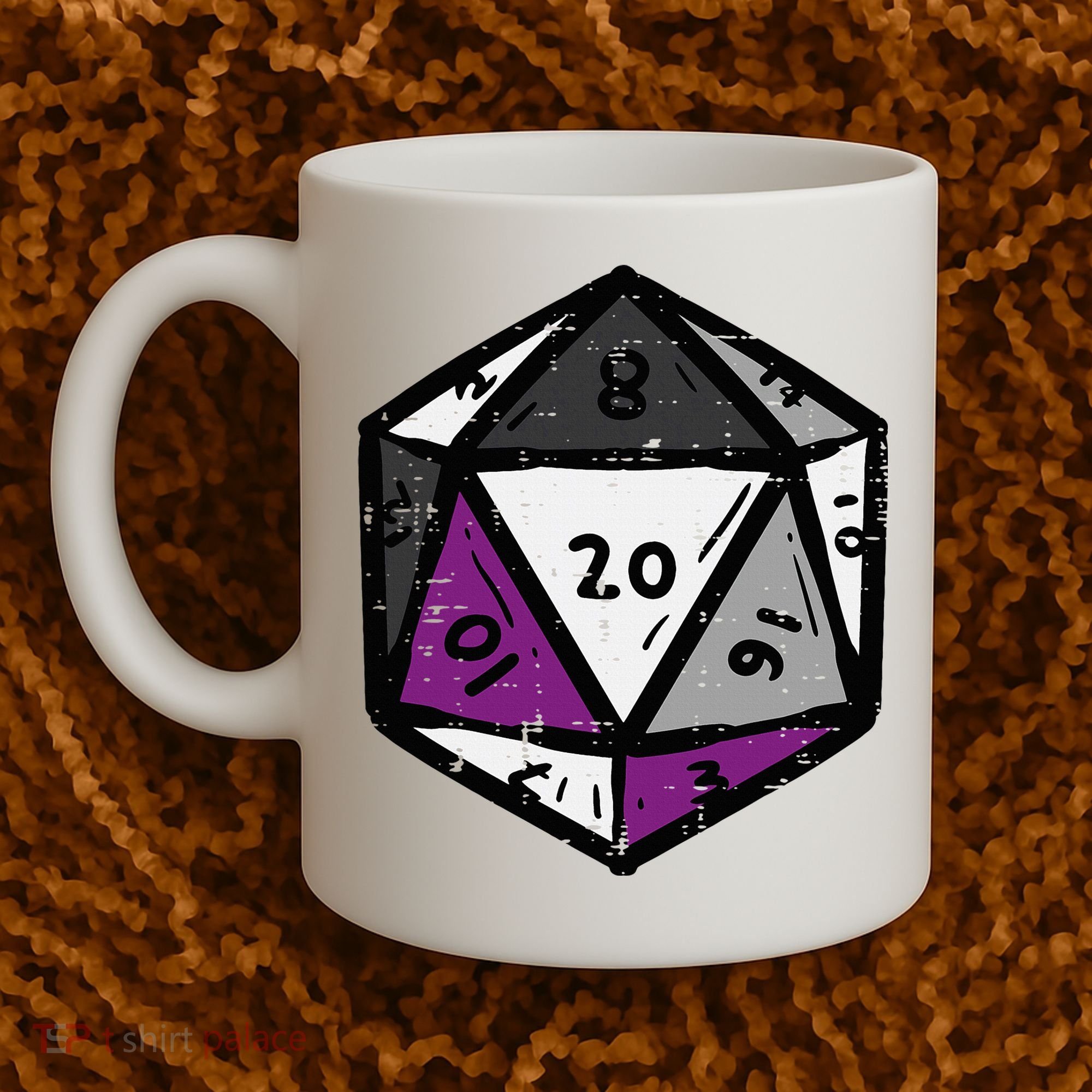 Asexual Gamer Rpg Dice Ace Pride Flag Lgbtq Coffee Mug