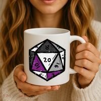 Asexual Gamer Rpg Dice Ace Pride Flag Lgbtq Coffee Mug thumb 3