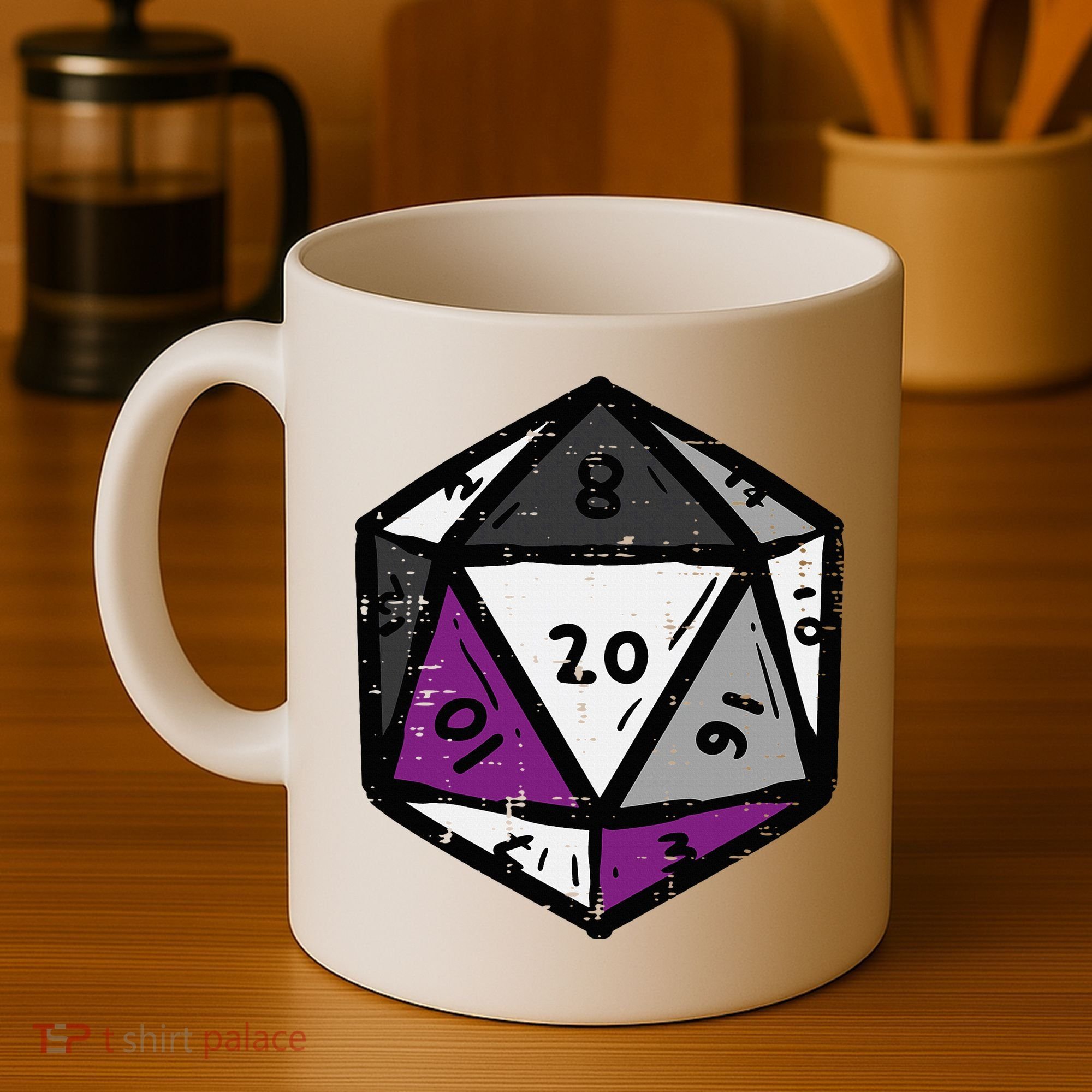 Asexual Gamer Rpg Dice Ace Pride Flag Lgbtq Coffee Mug