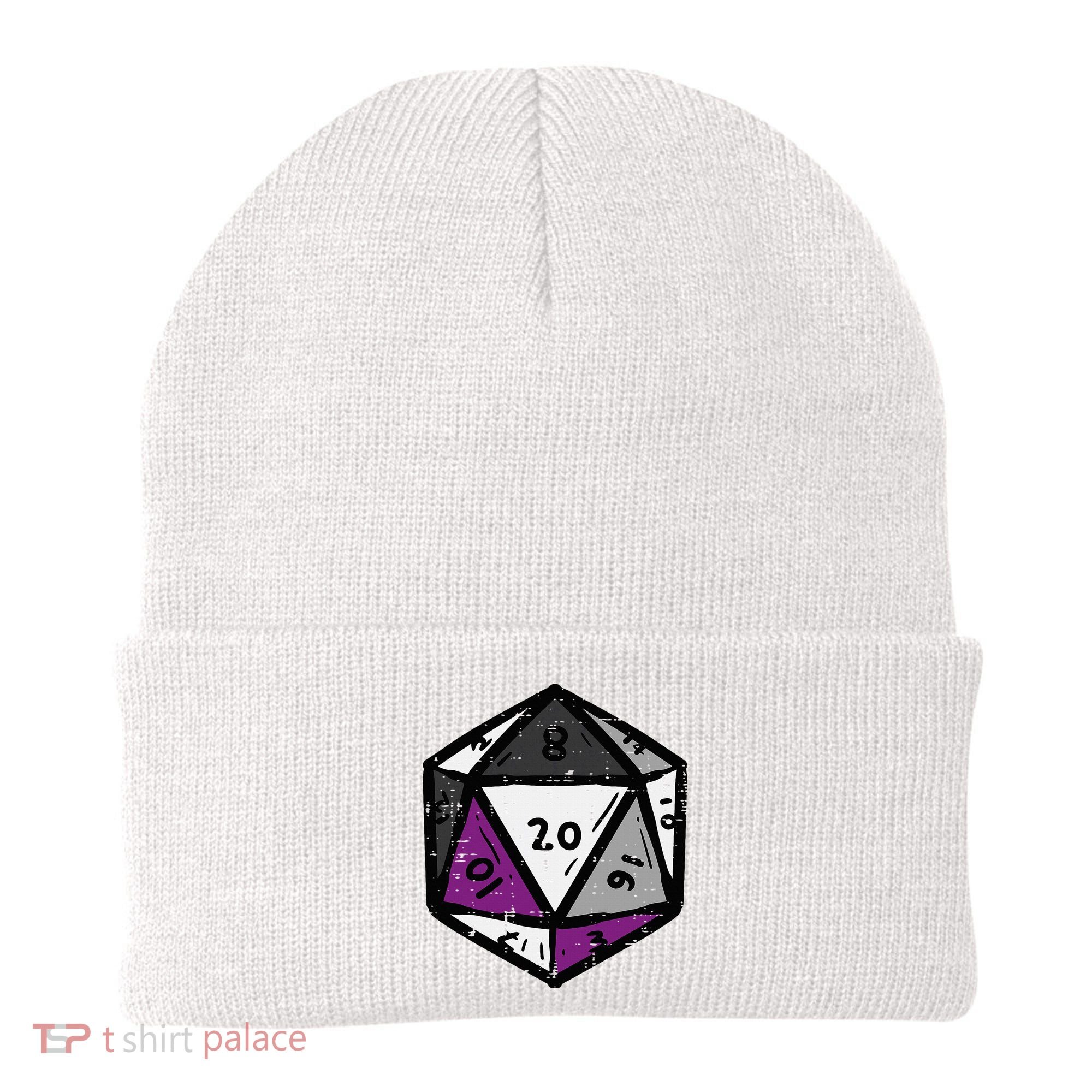 Asexual Gamer Rpg Dice Ace Pride Flag Lgbtq Beanie