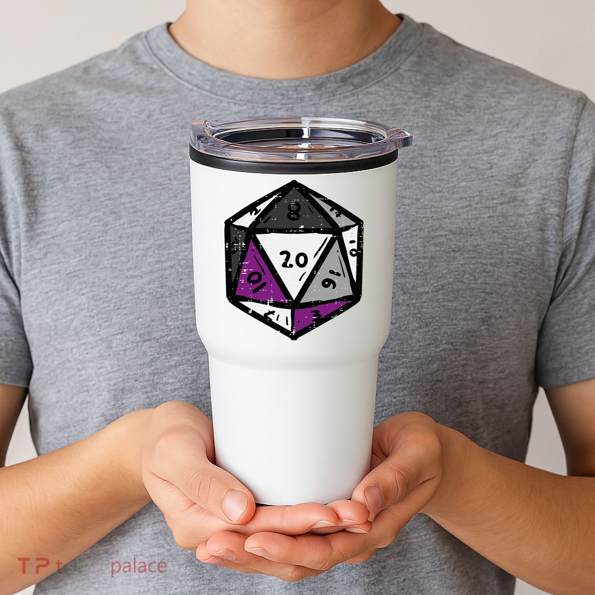 Asexual Gamer Rpg Dice Ace Pride Flag Lgbtq Tumbler