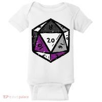 Asexual Gamer Rpg Dice Ace Pride Flag Lgbtq Baby Bodysuit thumb 0