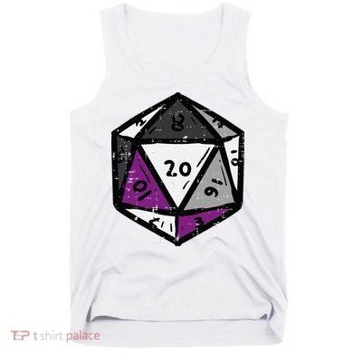 Asexual Gamer Rpg Dice Ace Pride Flag Lgbtq Tank Top