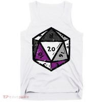 Asexual Gamer Rpg Dice Ace Pride Flag Lgbtq Tank Top thumb 0