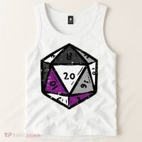 Asexual Gamer Rpg Dice Ace Pride Flag Lgbtq Tank Top thumb 2