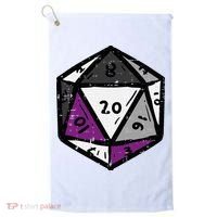 Asexual Gamer Rpg Dice Ace Pride Flag Lgbtq Golf Towel thumb 0