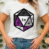 Asexual Gamer Rpg Dice Ace Pride Flag Lgbtq Women's T-Shirt thumb 2