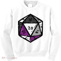Asexual Gamer Rpg Dice Ace Pride Flag Lgbtq Kids Sweatshirt thumb 0