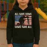 All Gave Some Some Gave All Kids Hoodie thumb 3
