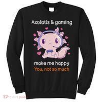 Axolotl Gamer Shirt Funny Video Gaming Sarcastic Axolotl  Sweatshirt thumb 0