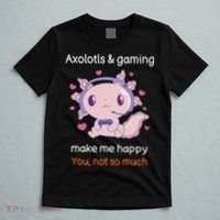 Axolotl Gamer Shirt Funny Video Gaming Sarcastic Axolotl  T-Shirt thumb 5