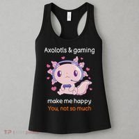 Axolotl Gamer Shirt Funny Video Gaming Sarcastic Axolotl  Women's Tank Top thumb 3