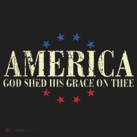 America God Shed His Grace On Thee 4th Of July Hat thumb 2