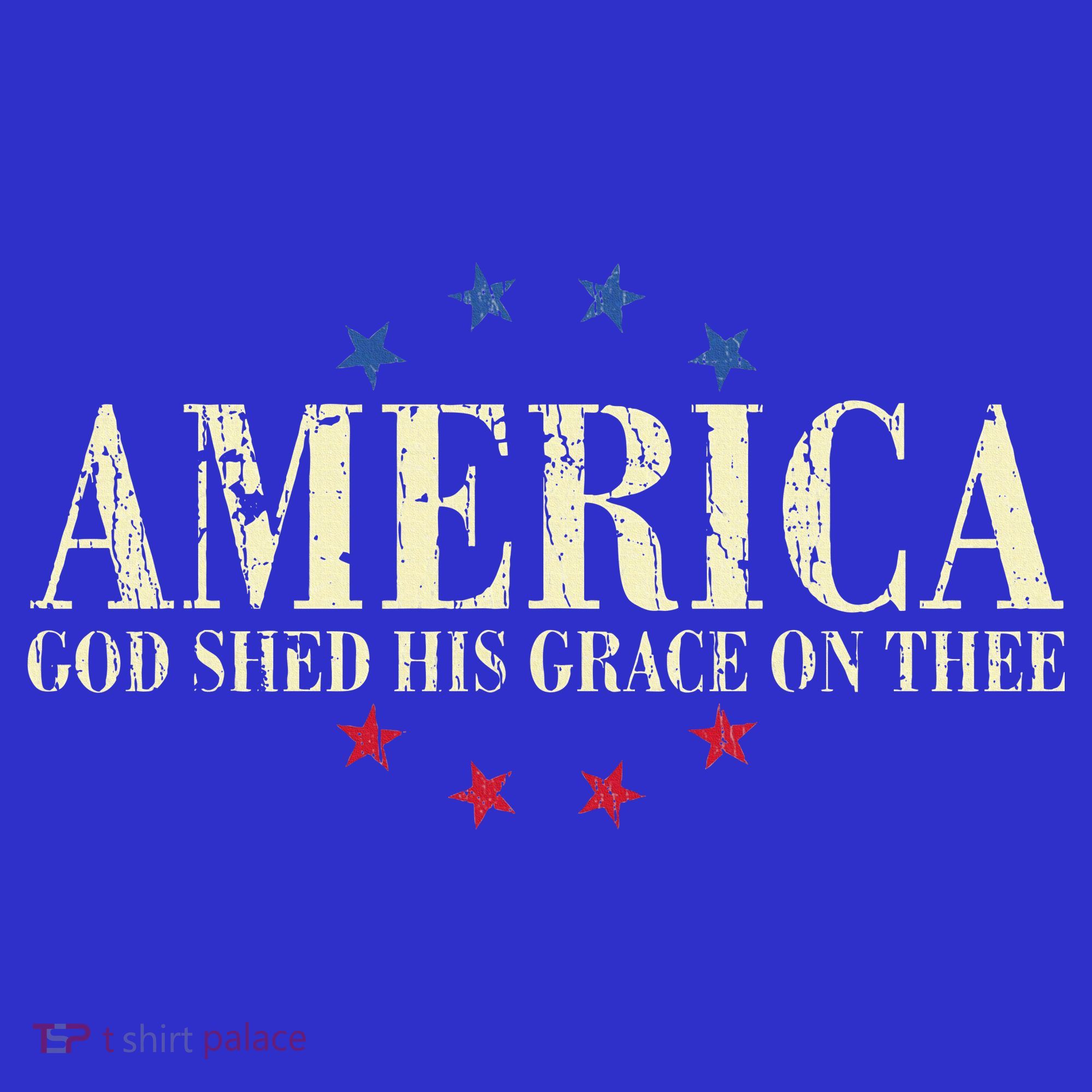 America God Shed His Grace On Thee 4th Of July Coaster