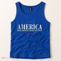 America God Shed His Grace On Thee 4th Of July Tank Top thumb 2