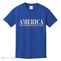 America God Shed His Grace On Thee 4th Of July Kids T-Shirt thumb 0