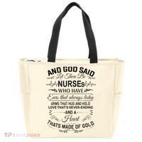 And God Said Let There Be Nurses Who Have Ears Tote Bag thumb 0