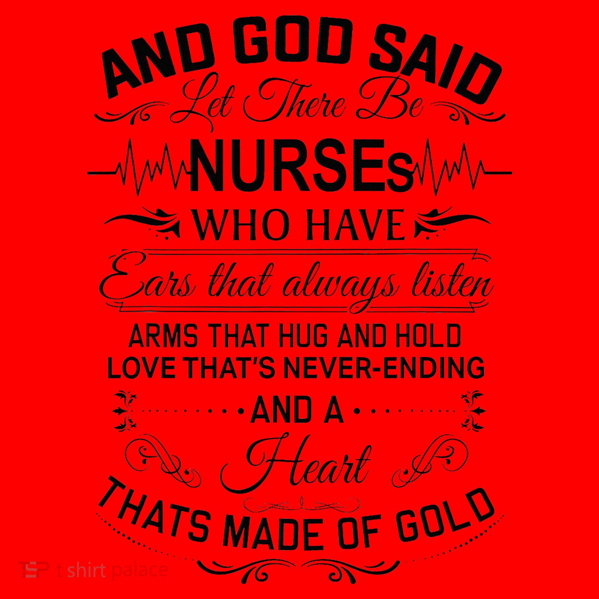 And God Said Let There Be Nurses Who Have Ears Santa Hat