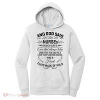 And God Said Let There Be Nurses Who Have Ears Women's Hoodie thumb 0