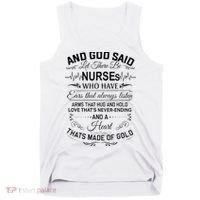 And God Said Let There Be Nurses Who Have Ears Tank Top thumb 0