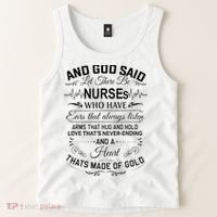 And God Said Let There Be Nurses Who Have Ears Tank Top thumb 2