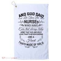 And God Said Let There Be Nurses Who Have Ears Golf Towel thumb 0