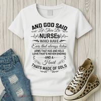 And God Said Let There Be Nurses Who Have Ears Women's T-Shirt thumb 3