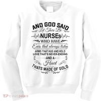 And God Said Let There Be Nurses Who Have Ears Kids Sweatshirt thumb 0
