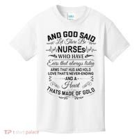 And God Said Let There Be Nurses Who Have Ears Kids T-Shirt thumb 0