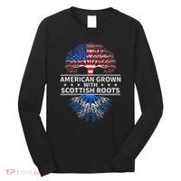 American Grown Scottish Roots Scotland Long Sleeve Shirt thumb 0