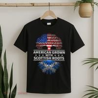 American Grown Scottish Roots Scotland T-Shirt thumb 2